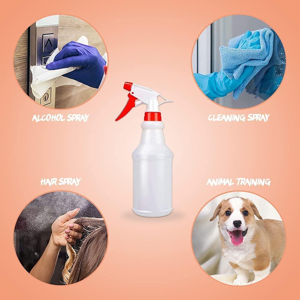 Plastic Spray Bottles, Leak Proof, BPA Free Material, Small Spray Bottle,  Adjustable Trigger Mist to Stream And Off Modes