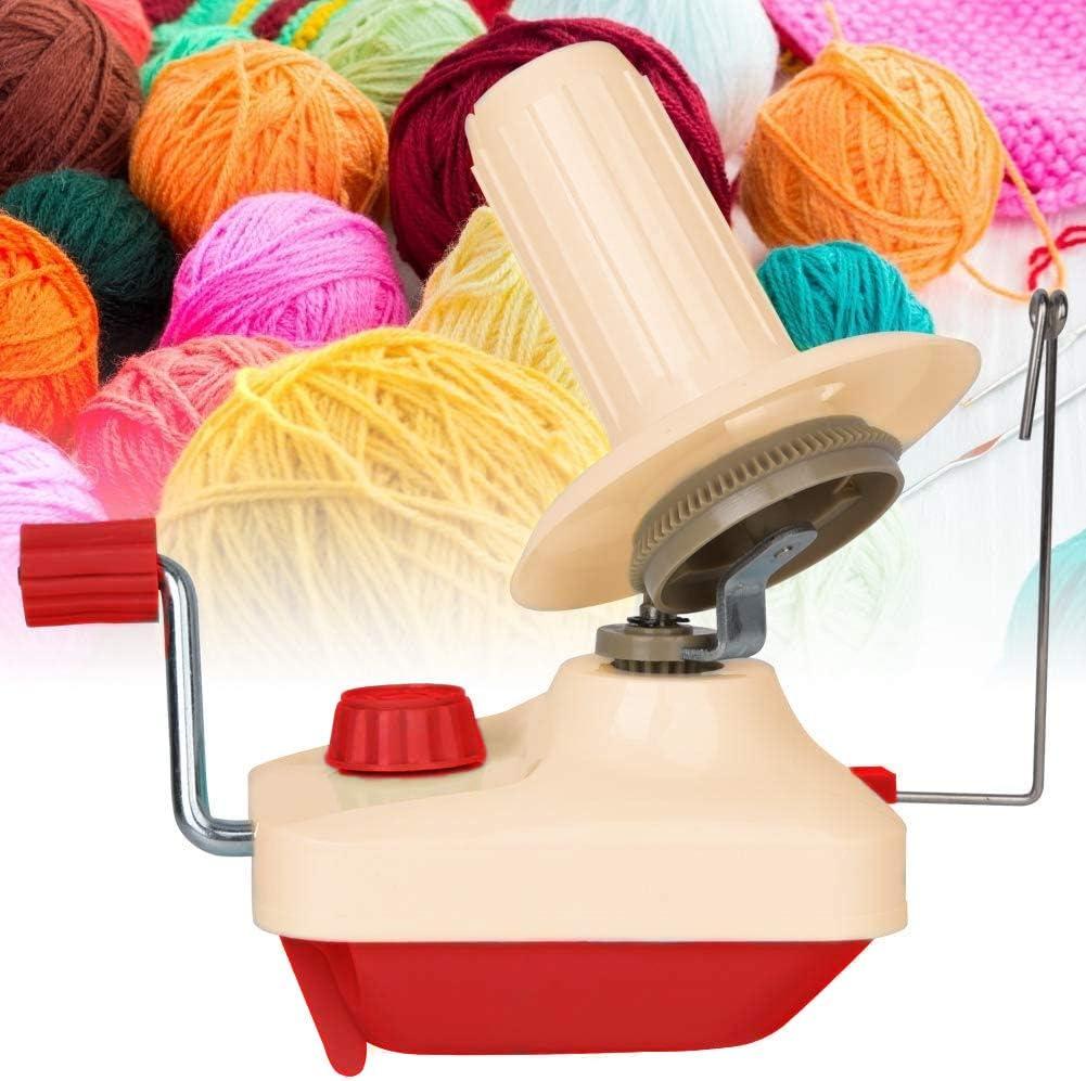 Yarn Ball Winder, Hands Operated Swift Yarn Fiber String Ball Wool Winder  Machines for Family+4Pompom Maker+10PS Knitting Stitch Markers+10PS Plastic  Needles+1PS Scissors(26b)