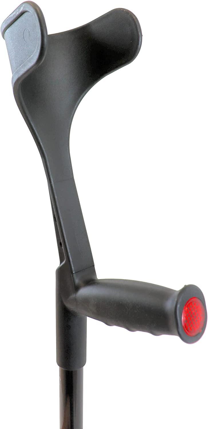 KMINA PRO Folding Carbon Fiber Crutches (x2 Unit, Open Cuff), Forearm