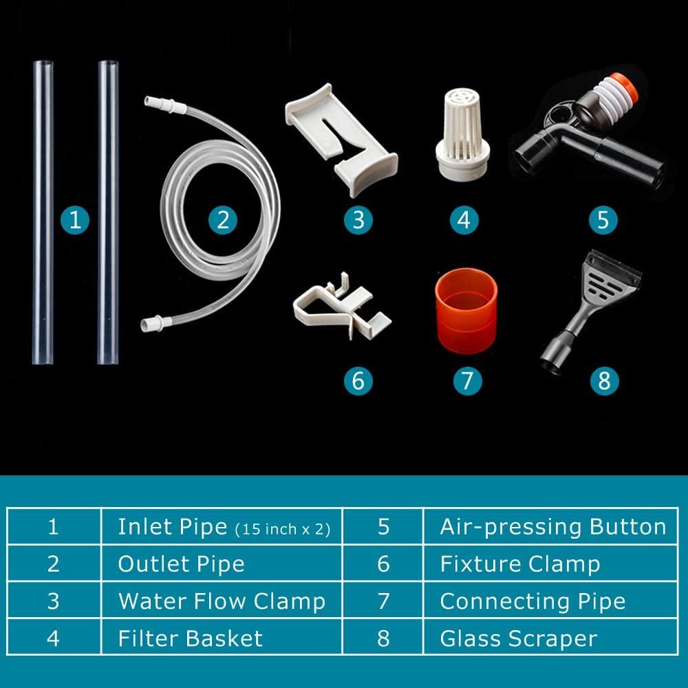 PULACO Aquarium Gravel Cleaner, New Quick Water Changer with Air