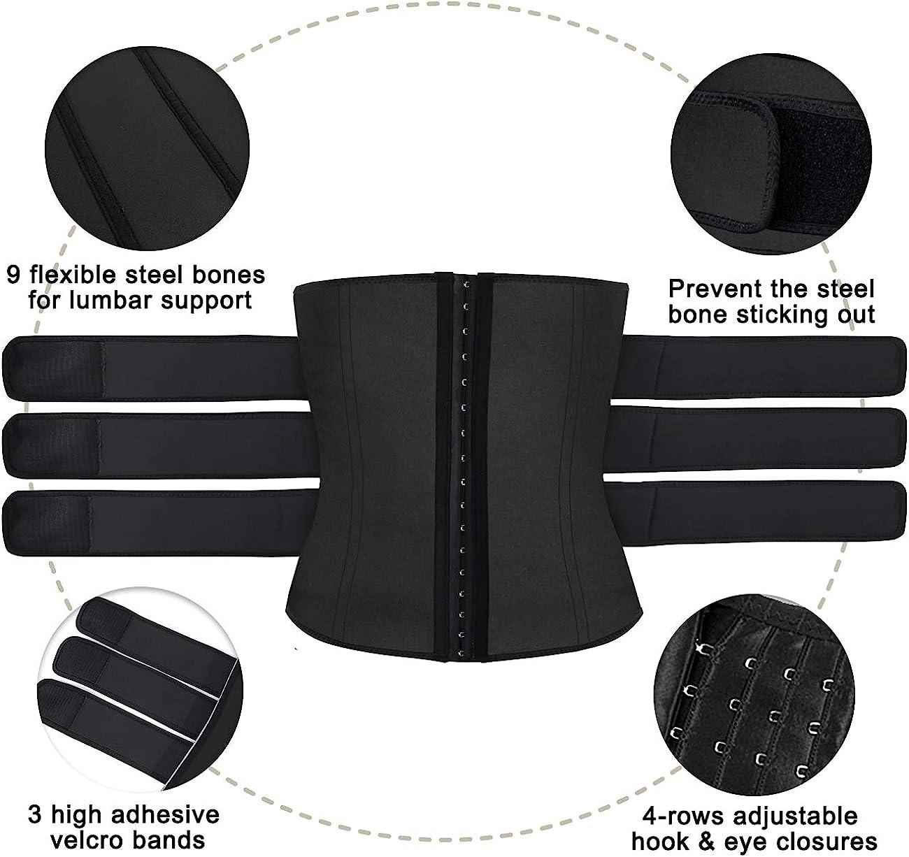 thumbnail image 2 of Tecnomed Waist Trainer For Women: Premium Waist Trimmer, Sweat Belt While Working Out, Postpartum Support Belly Band Black 2 of 9