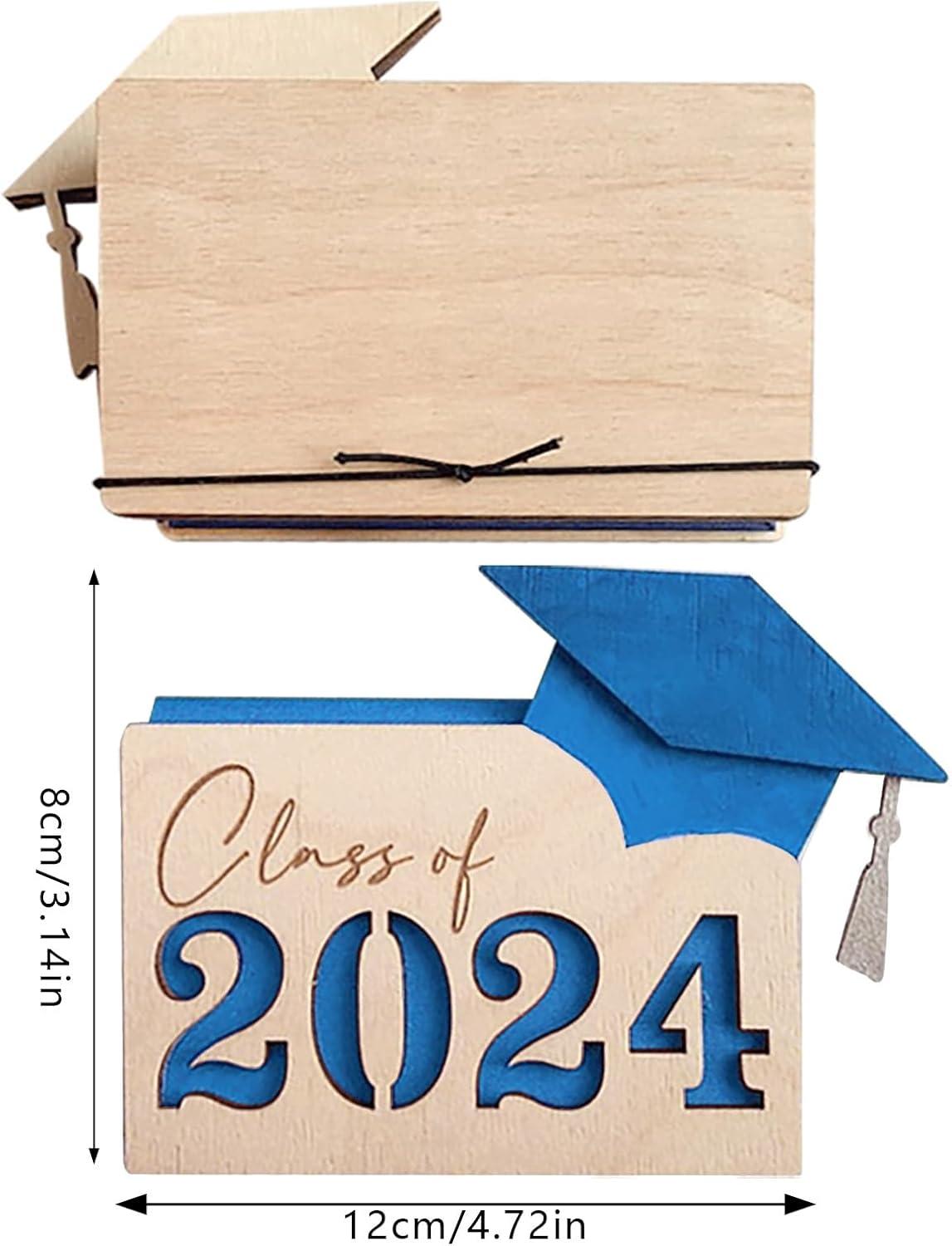 Gift Card Holder for Graduation Gift Card Book 2024 Wooden Graduation Card  Box Multi Card Case Grad Card Organizer Case Customized Envelope Card  Wallet for Graduates Gifts Souvenir Gift (Green) | Buy