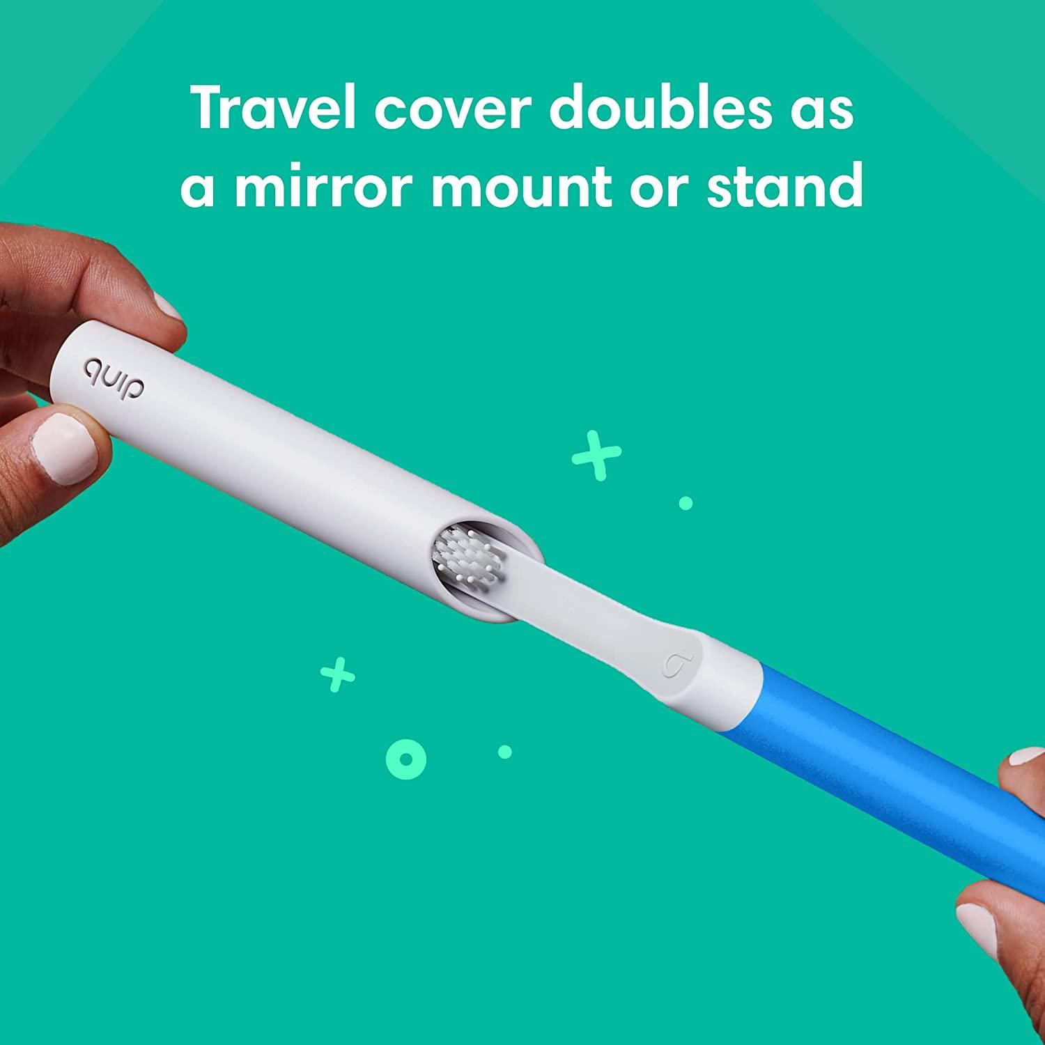quip Adult Electric Toothbrush Sonic Toothbrush with Travel Cover