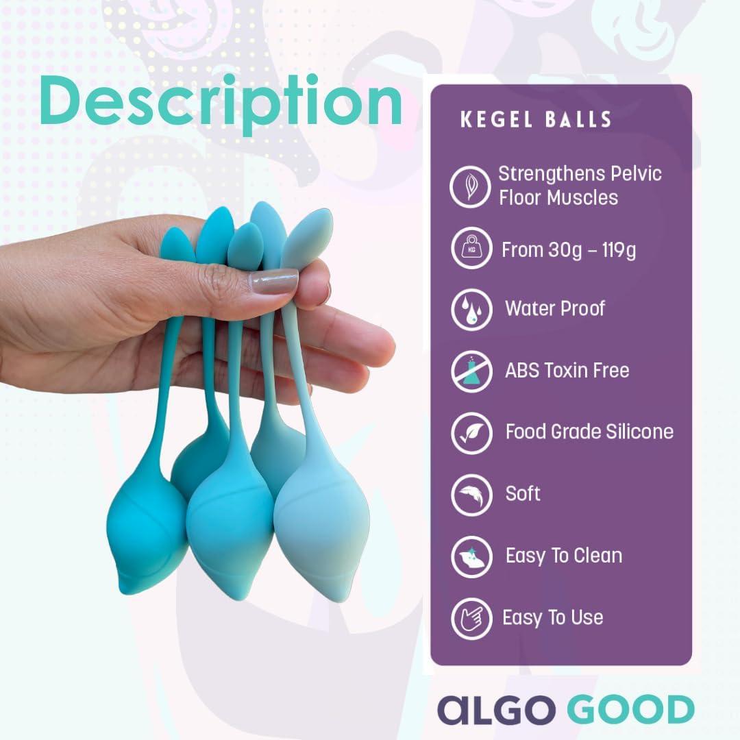 Kegel Balls for Women | Pelvic Floor Strengthening Set - Improve Intimate Health | Aquamarine | Buy Now with Express International Delivery | GoSupps.com Kegel Balls for Women | Pelvic Floor Strengthening Set - Improve Intimate Health | Aquamarine | Buy Now with Express International Delivery | GoSupps.com