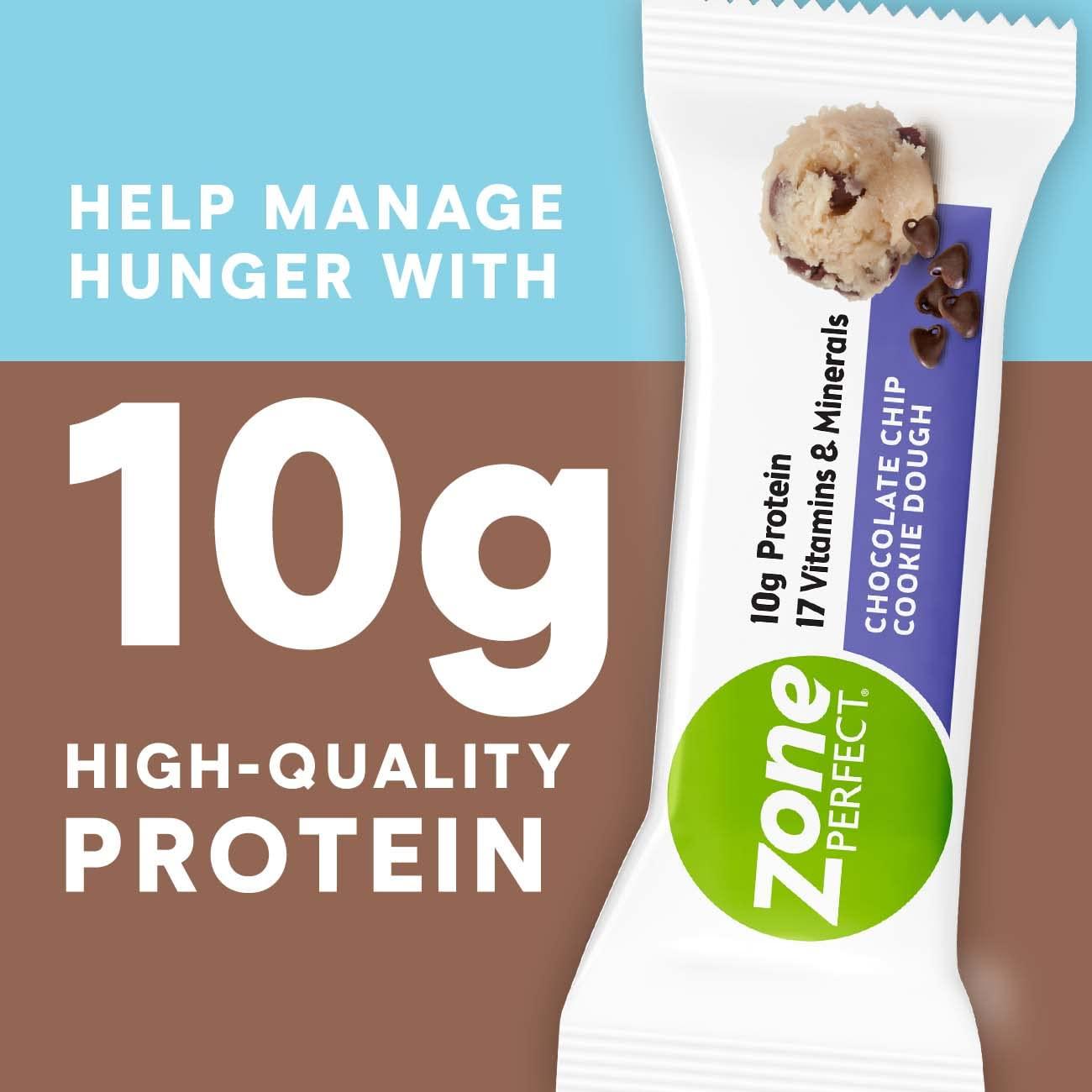 ZonePerfect Protein Bars Chocolate Chip Cookie Dough Flavor 10g