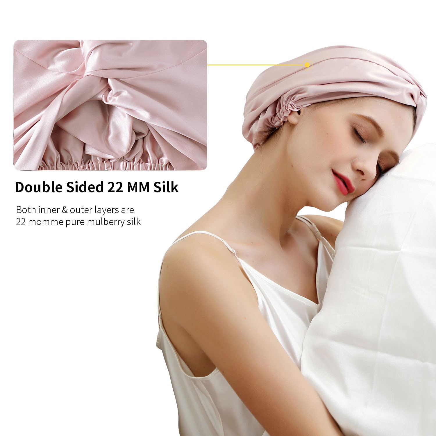 ZIMASILK 22 Momme 100% Mulberry Silk Sleep Cap for Women ZIMASILK 22 Momme 100% Mulberry Silk Sleep Cap for Women