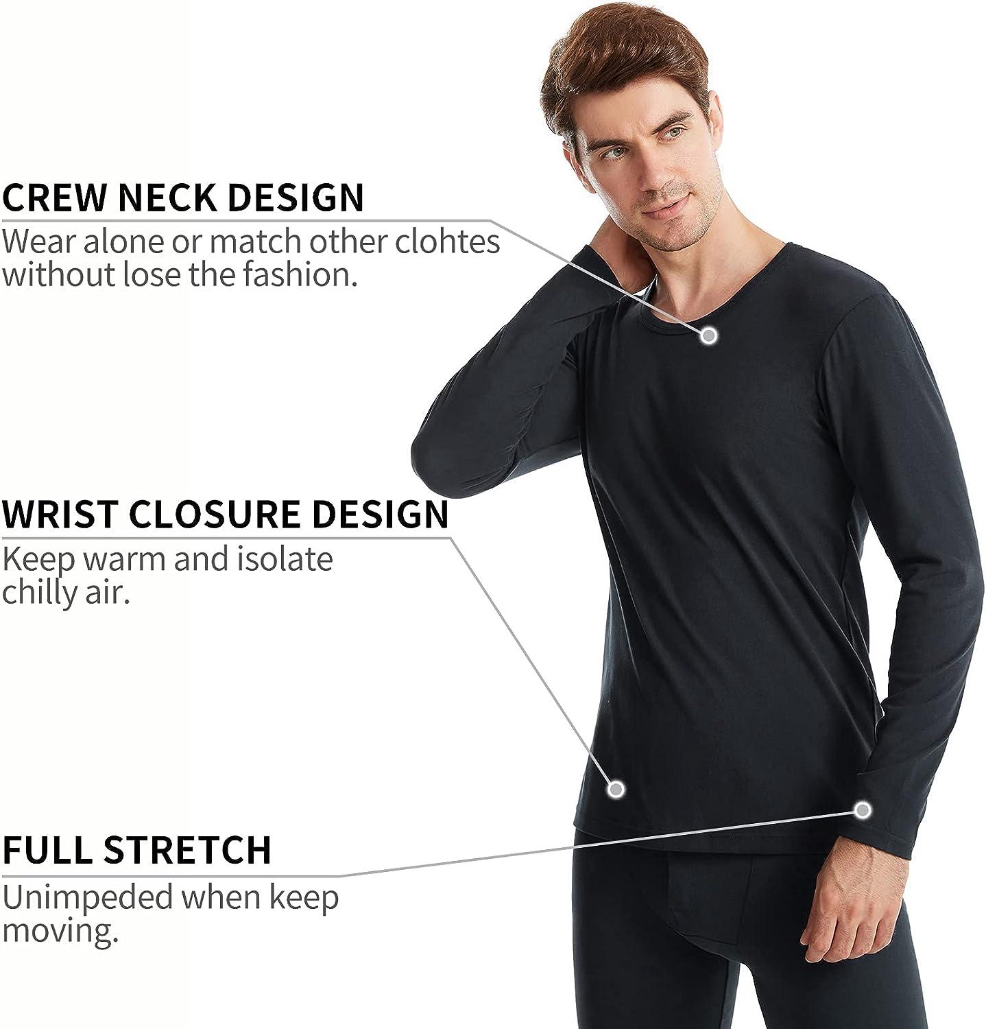 Men′ S Ultra Soft Thermal Underwear Long Sleeve Johns Set with