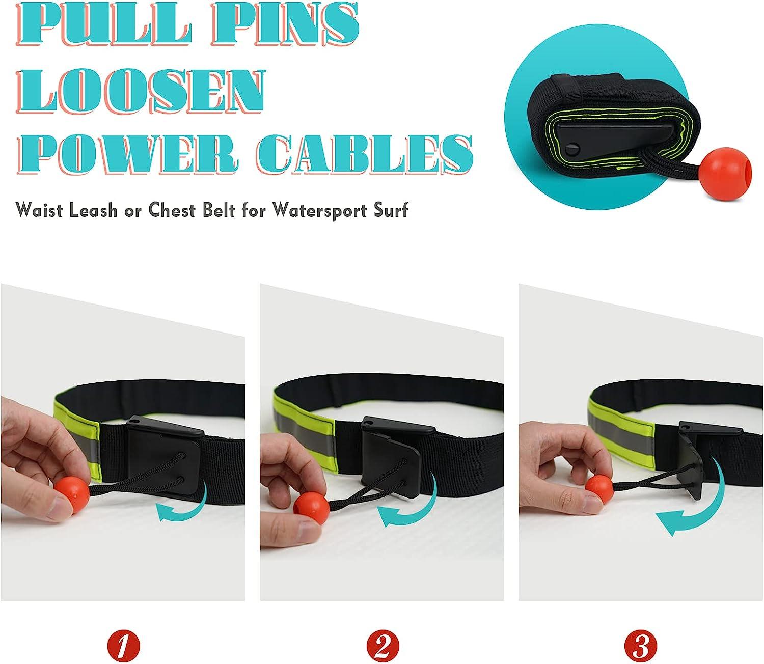 FunWater SUP Quick Release Belt, Stand Up Paddleboard Belt, ISUP Safety