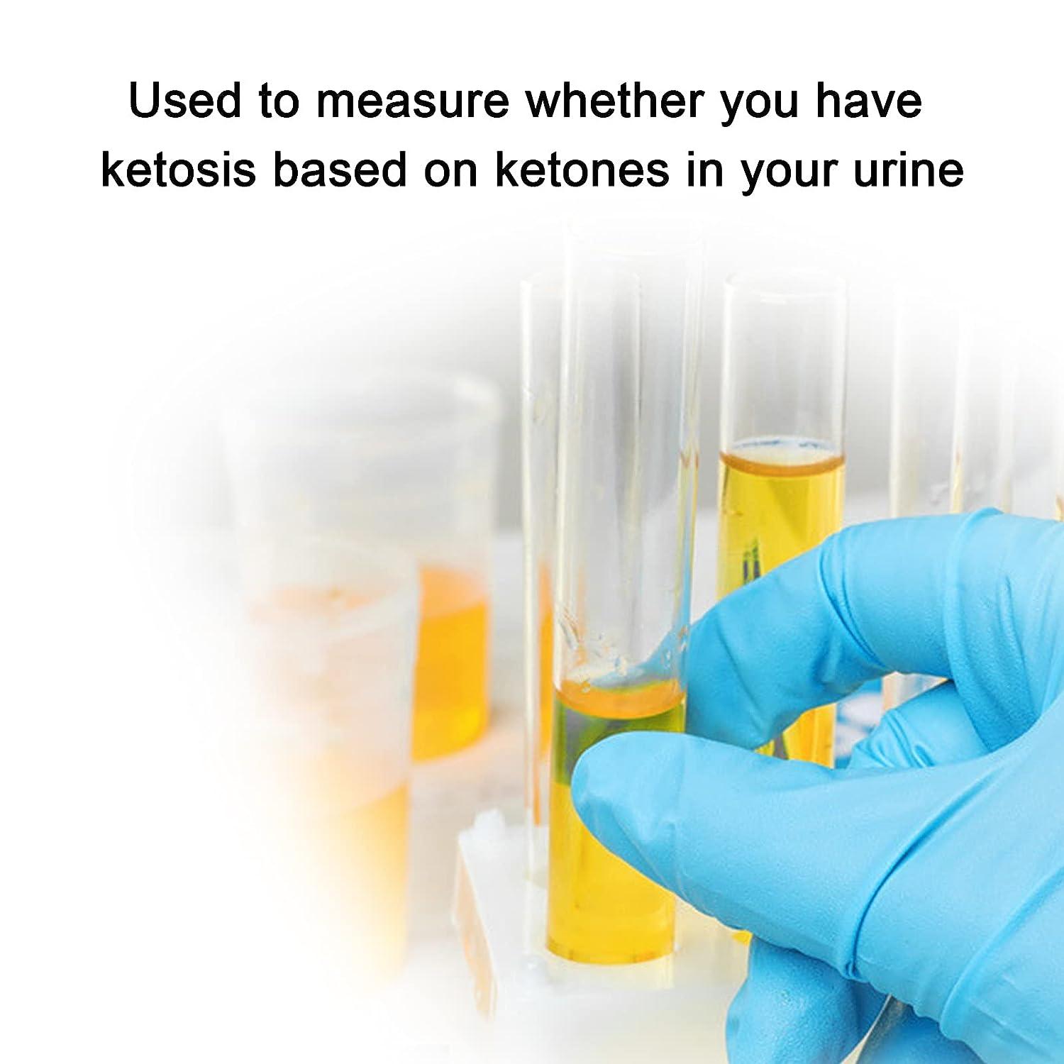 100 pieces urinalysis ketone test strips, for testing the ketone level