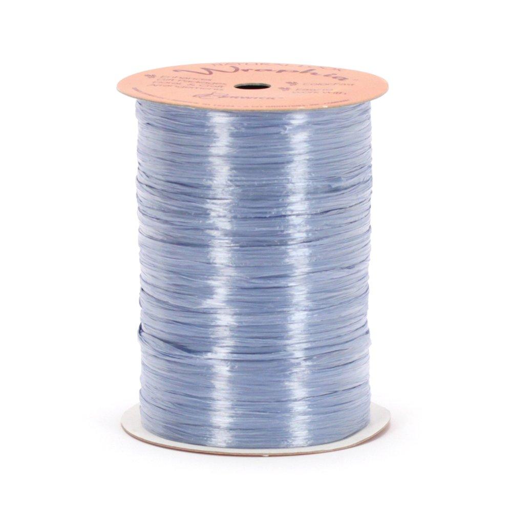 Berwick Offray Pearlized Blue Raffia Ribbon 1/4'' Wide - 100 Yards ...