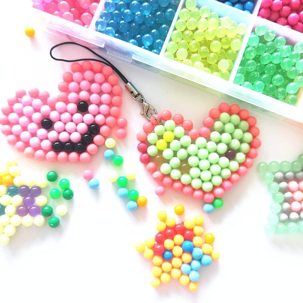 KACAGA Water Fuse Beads Kit 5mm 24 Colors 3600 Beads Refill kit