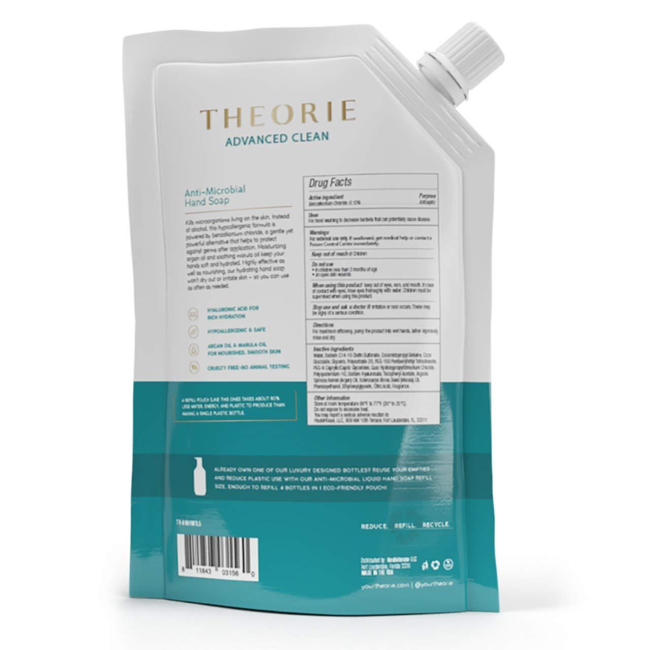 THEORIE Anti Microbial Hand Soap 1.5L Refill Pack Hydrating