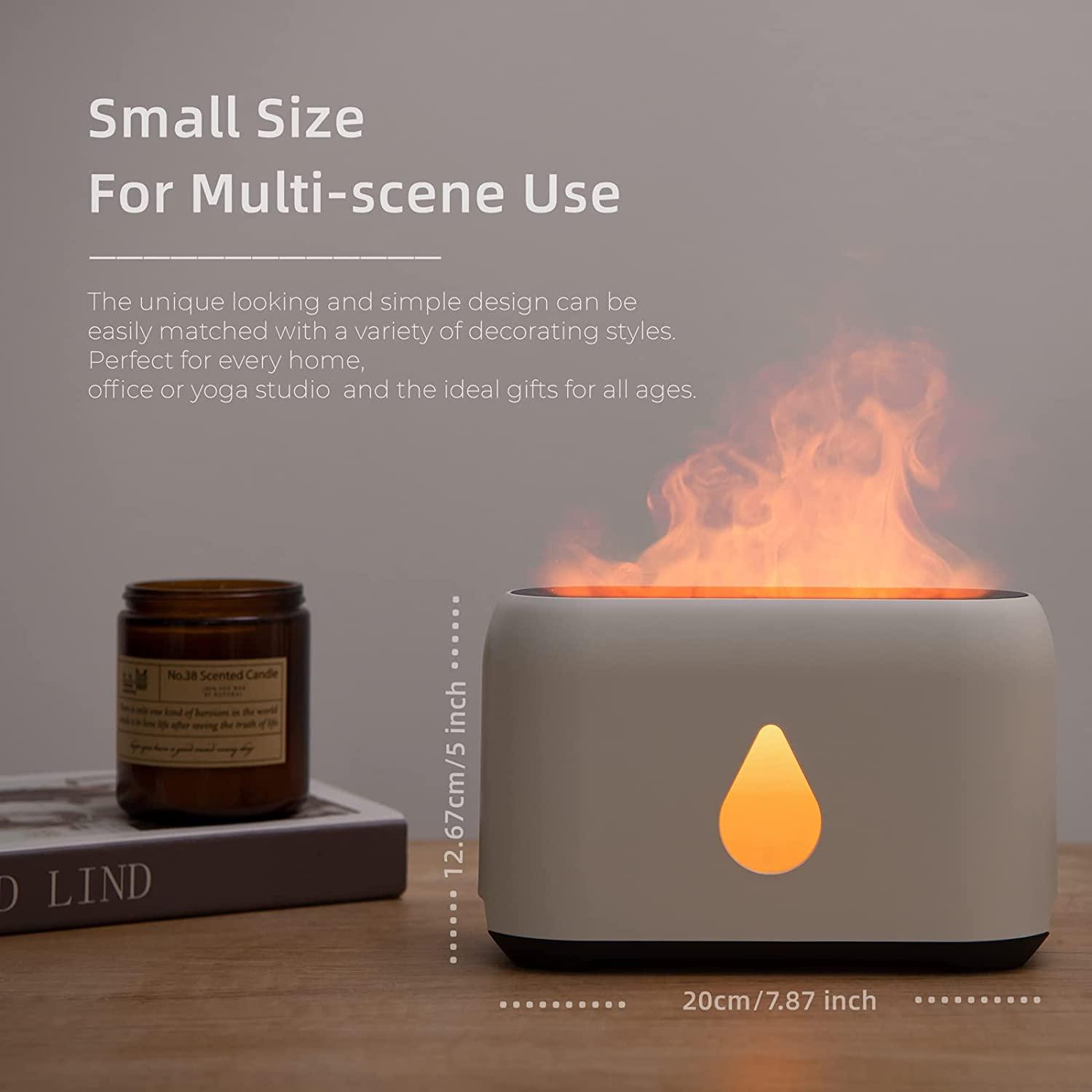 Flame Aroma Diffuser, Essential Oil Aromatherapy Diffuser Humidifier