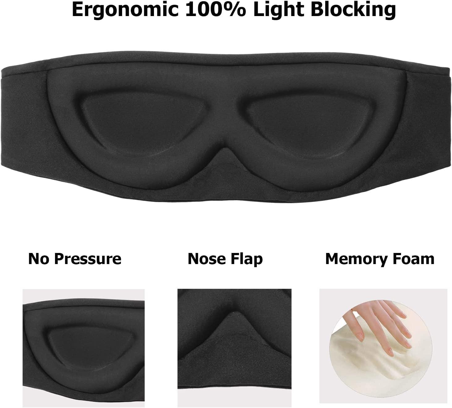 ALASKA BEAR Sleep Mask for Side Sleepers 2022 Headband Design Cup