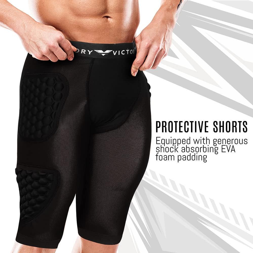 Protective Padded Compression Shorts for Snowboard, Skate, Ski, Football,  Basketball - Hip, Butt and Tailbone Padding Medium
