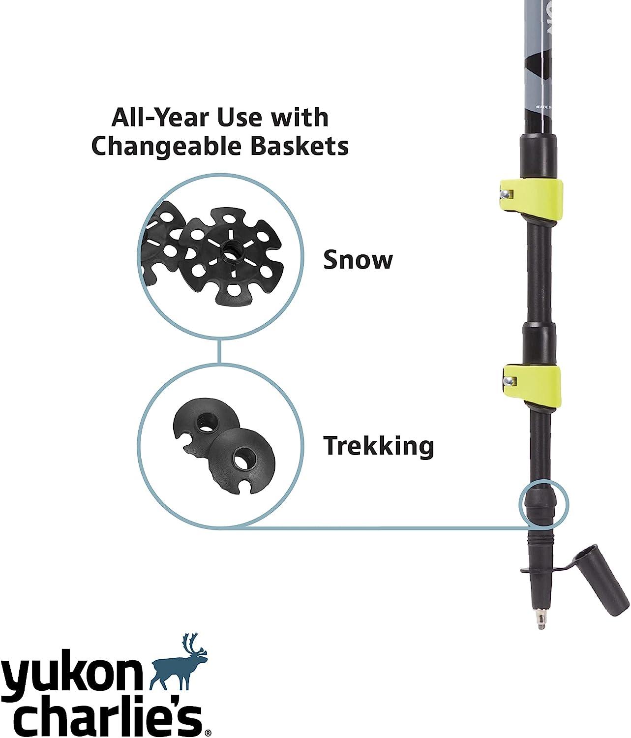 Yukon Charlie's Carbon Lite Flipout Adjustable Trekking Poles main image 1