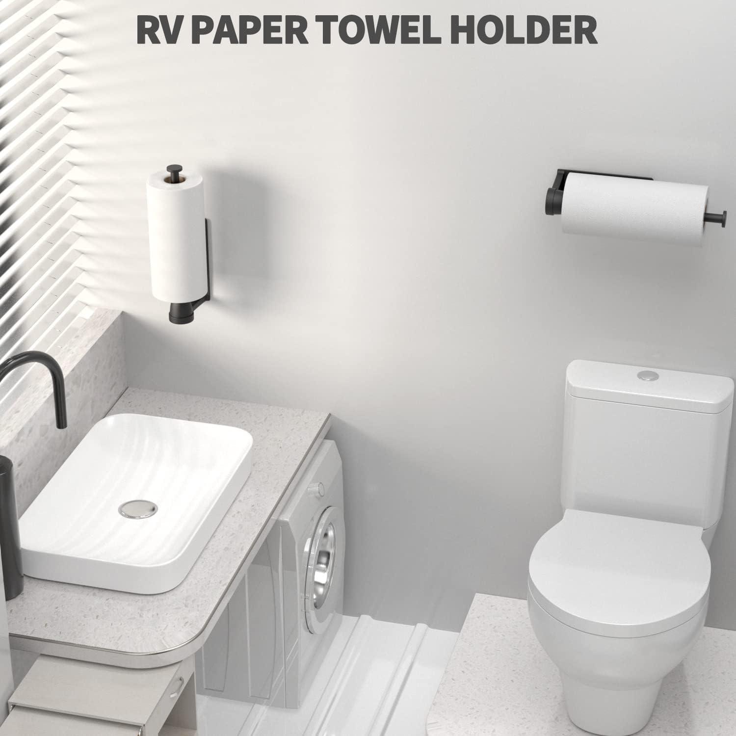 Paper Towel Holder under Cabinet with Special Ratchet System, Adhesive Paper  Tow