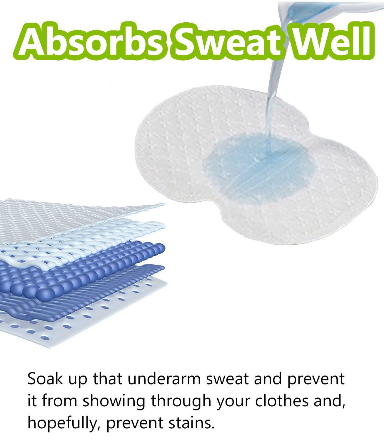 Underarm Sweat Pads for Women Armpit Sweat 50 Pairs Pad and 3 Pcs Vest