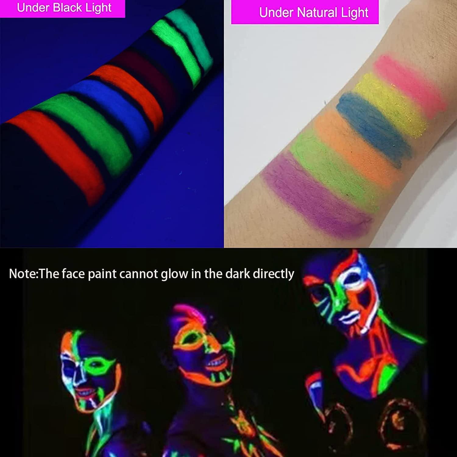 Glow in the Dark Face Paint pen purple 