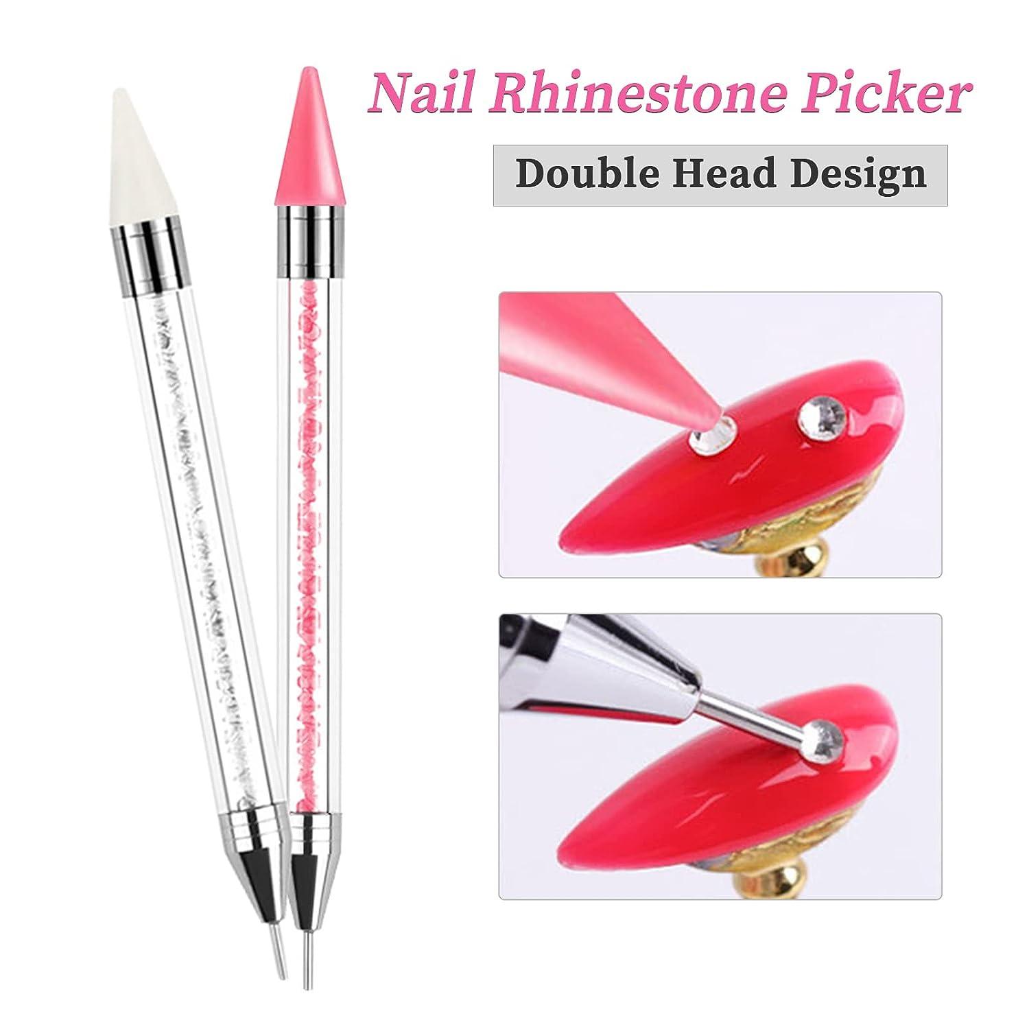 2 Pieces Wax Rhinestone Picker Dotting Pen  Rhinestone nails, Nail art  diy, Diy rhinestone crafts