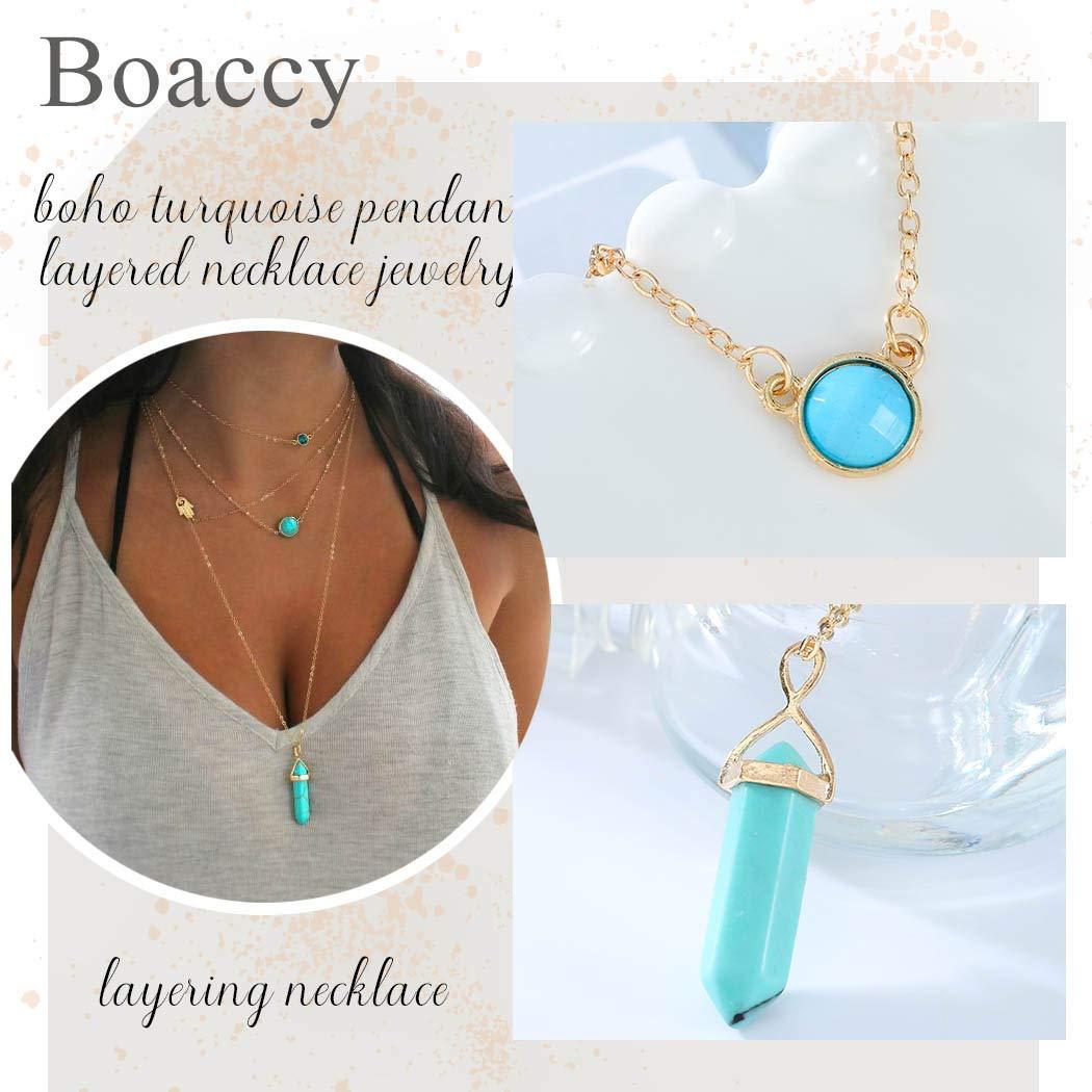 Boho Manta Ray Necklace for Women- Bronze Beachy Boho Necklace, Layere –  Big Blue by Roland St John