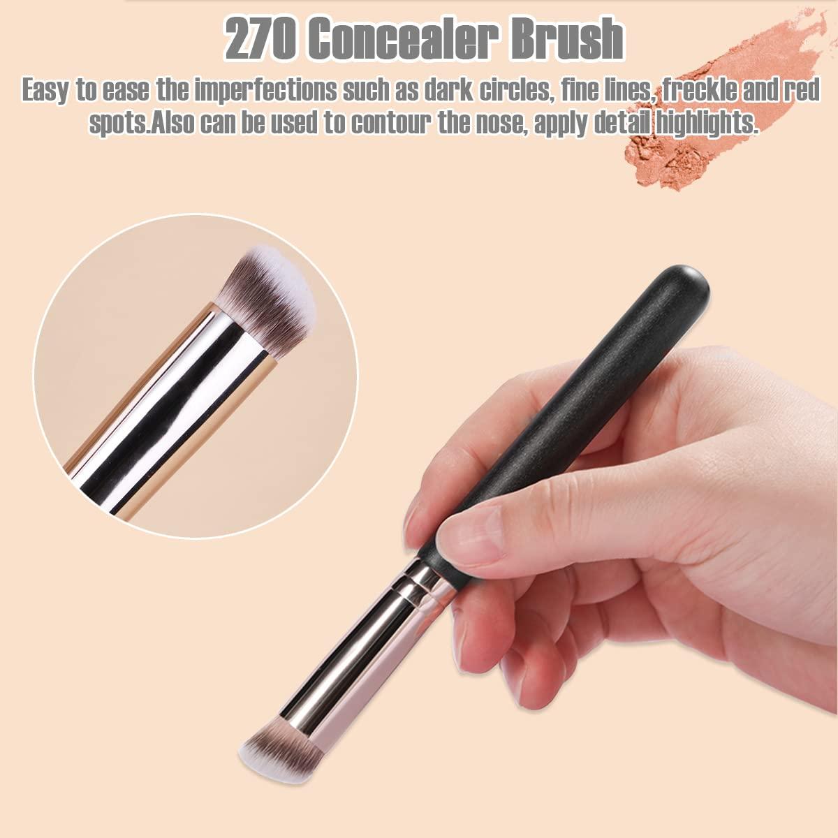Rytrre Foundation Contour Brush for Liquid Makeup Professional Kabuki