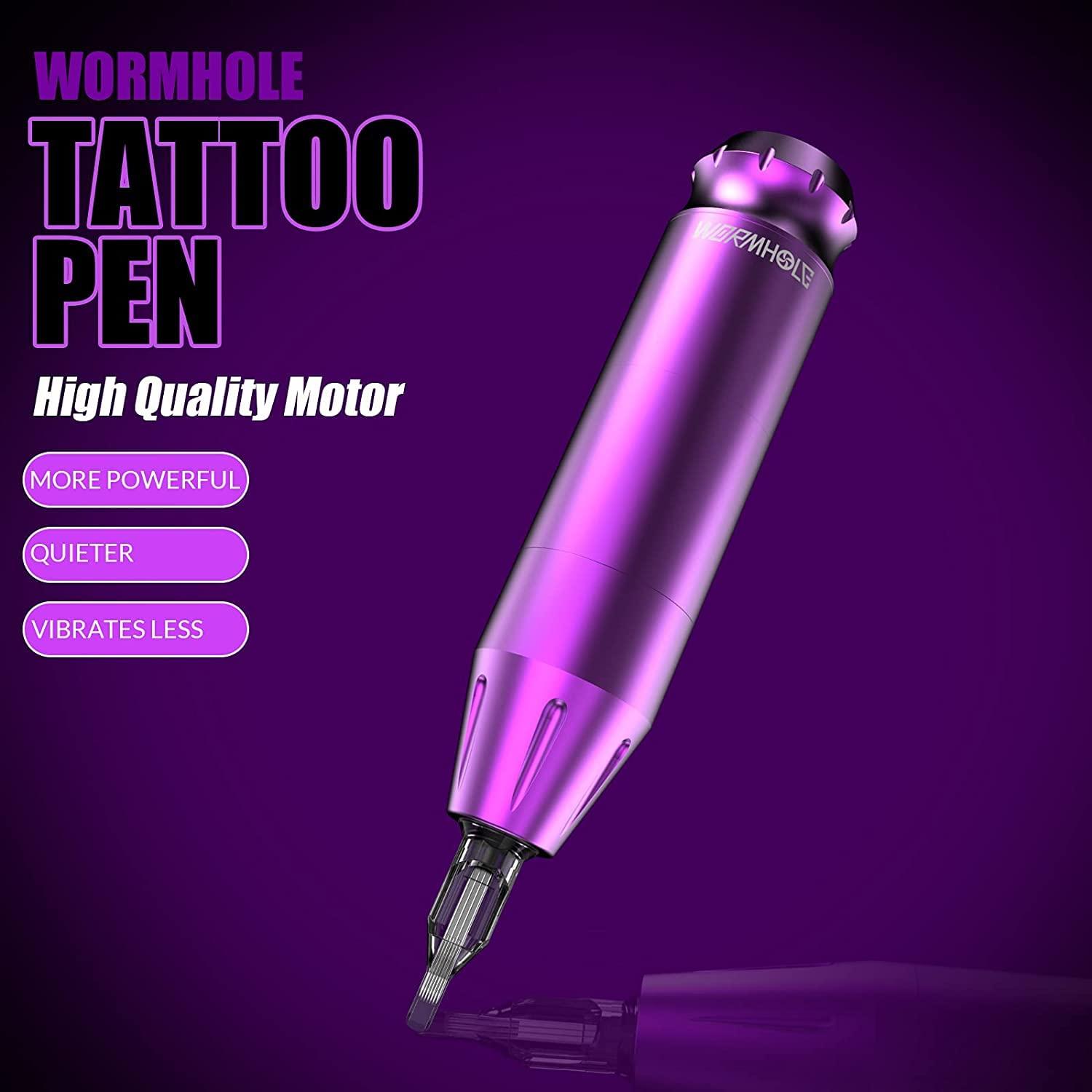 Wormhole 50pcs Tattoo Cartridge Needles Stability with Laminated Rubber,  Disposable Tattoo Needles,Individually Packaged,Compatible All Pen Tattoo
