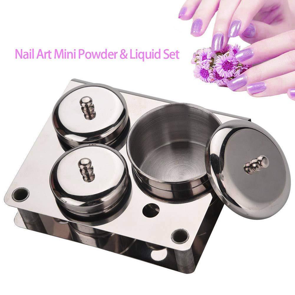 Professional Manicure Acrylic Powder Set with Stainless Steel Container