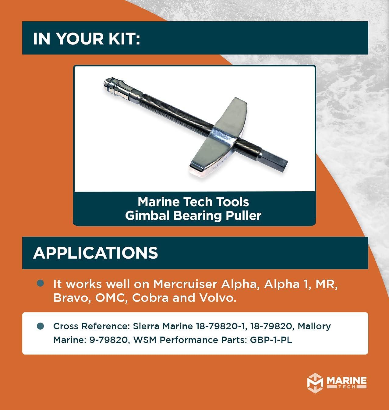 Marine Tech Tools Gimbal Bearing Puller Gimbal Bearing Removal Tool