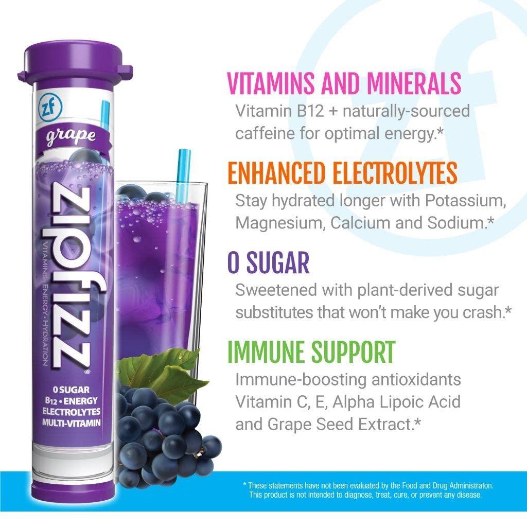 Zipfizz Healthy Energy Drink Mix, Hydration with B12 and Multi Vitamins
