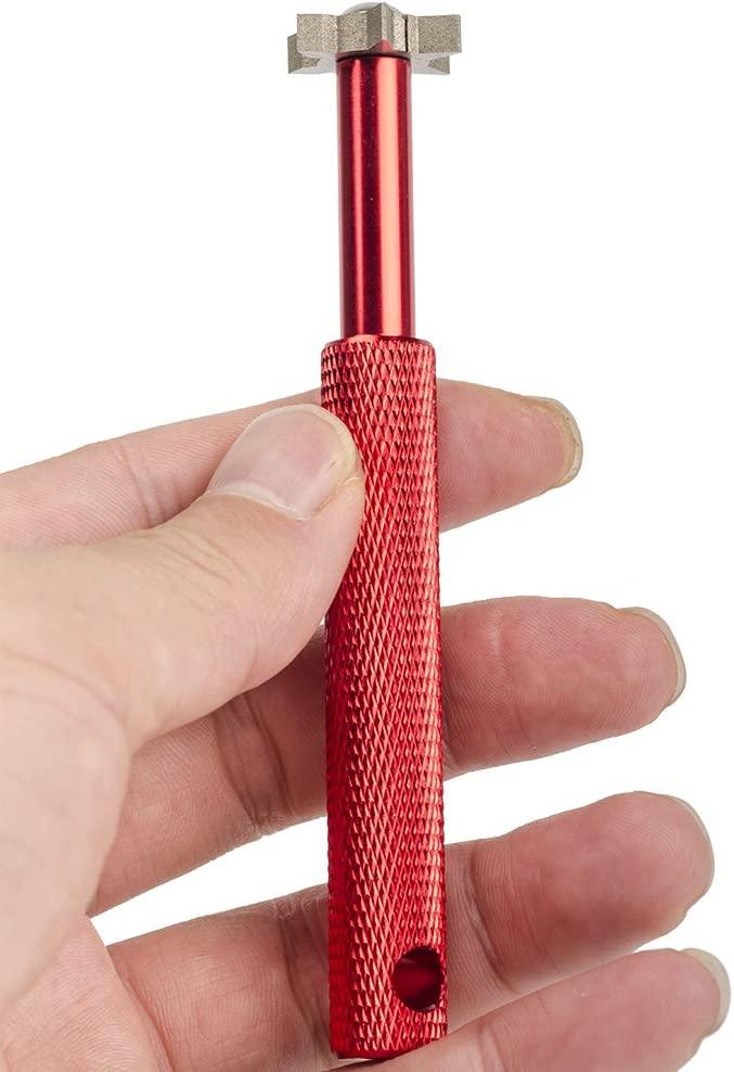 HIFROM Groove Sharpener with 6 Heads Golf Club Groove Sharpener ReGrooving Tool and Cleaner