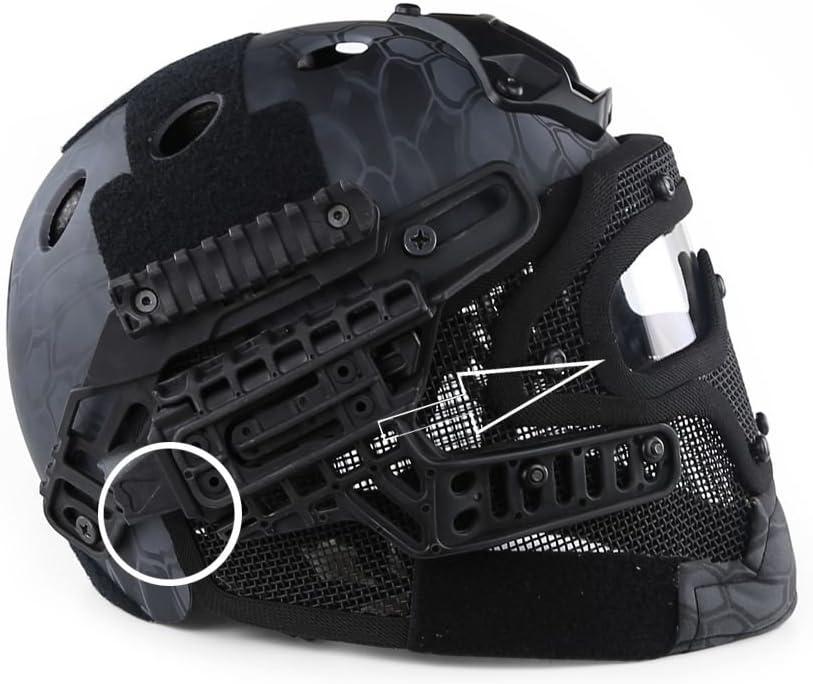 Airsoft 1 Joule PJ Tactical Fast Casque Et Masque D'airsoft Masque Complet Casque Pour Airsoft