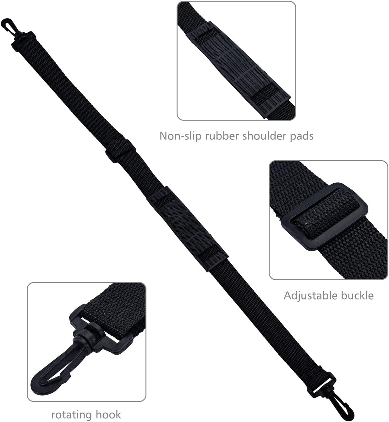 Goture Fishing Rod Carry Strap,Adjustable Fishing Pole Holder Sling  Shoulder Belt,Fishing Rod Shoulder Strap Wrap Black