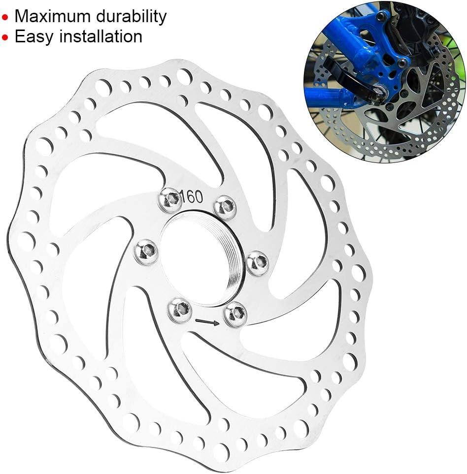 160mm Bike Brake Rotor | Threaded Hubs | 6 Bolt Floating Disc Brake ...