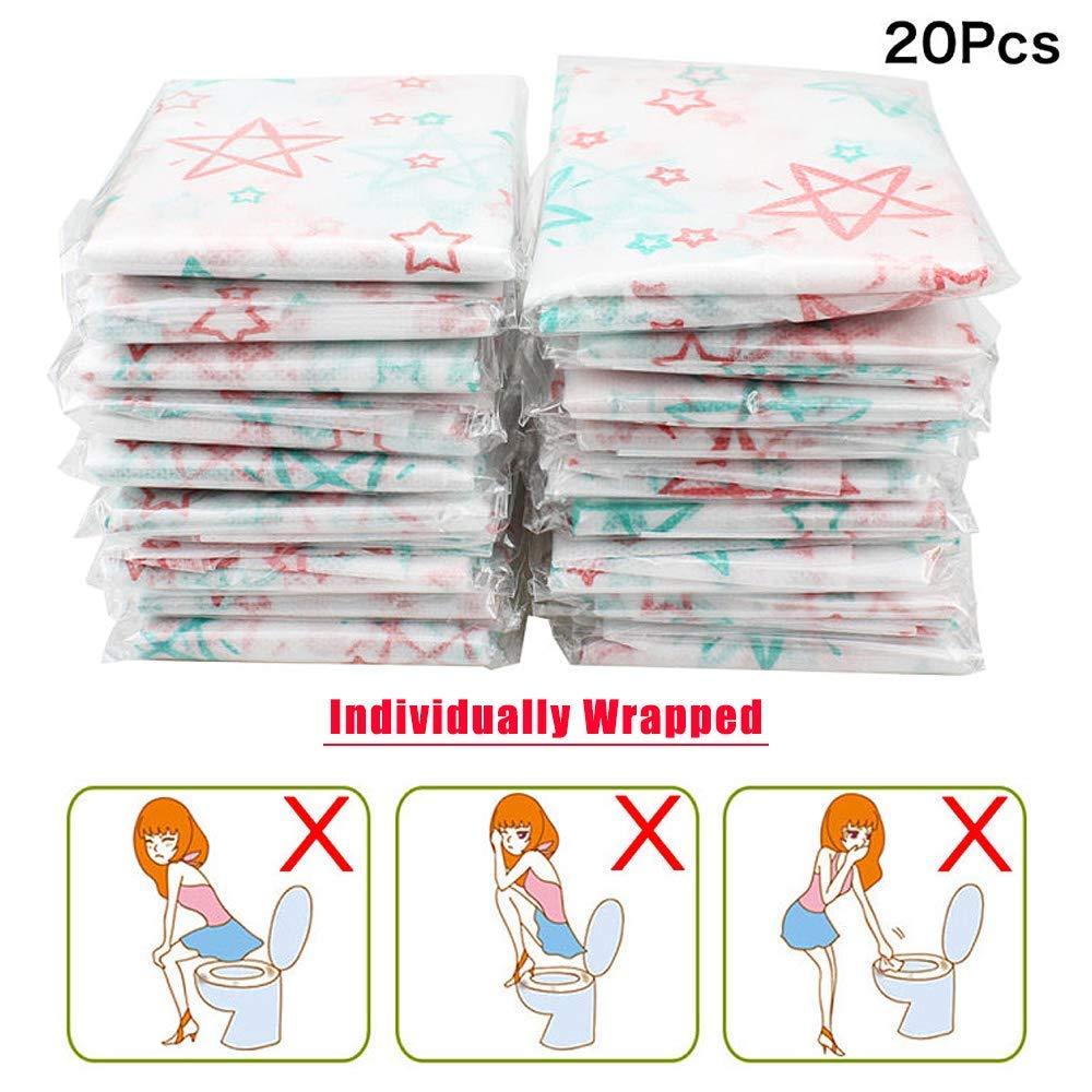 Homgaty 20 Pack Toilet Seat Covers Disposable, Extra Large XL Portable