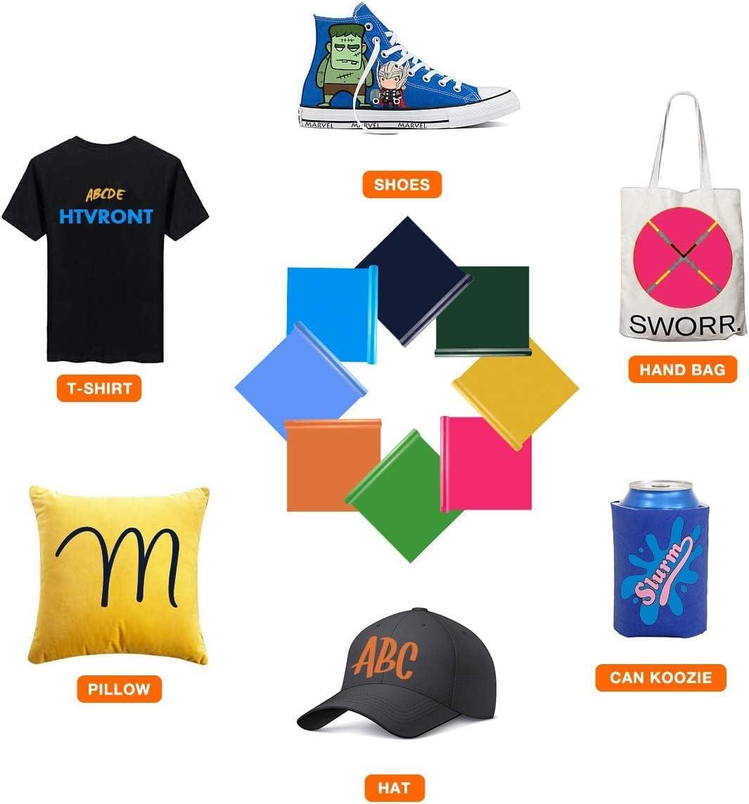 HTVRONT HTV Vinyl Rolls Heat Transfer Vinyl 12 inch x 8ft White HTV