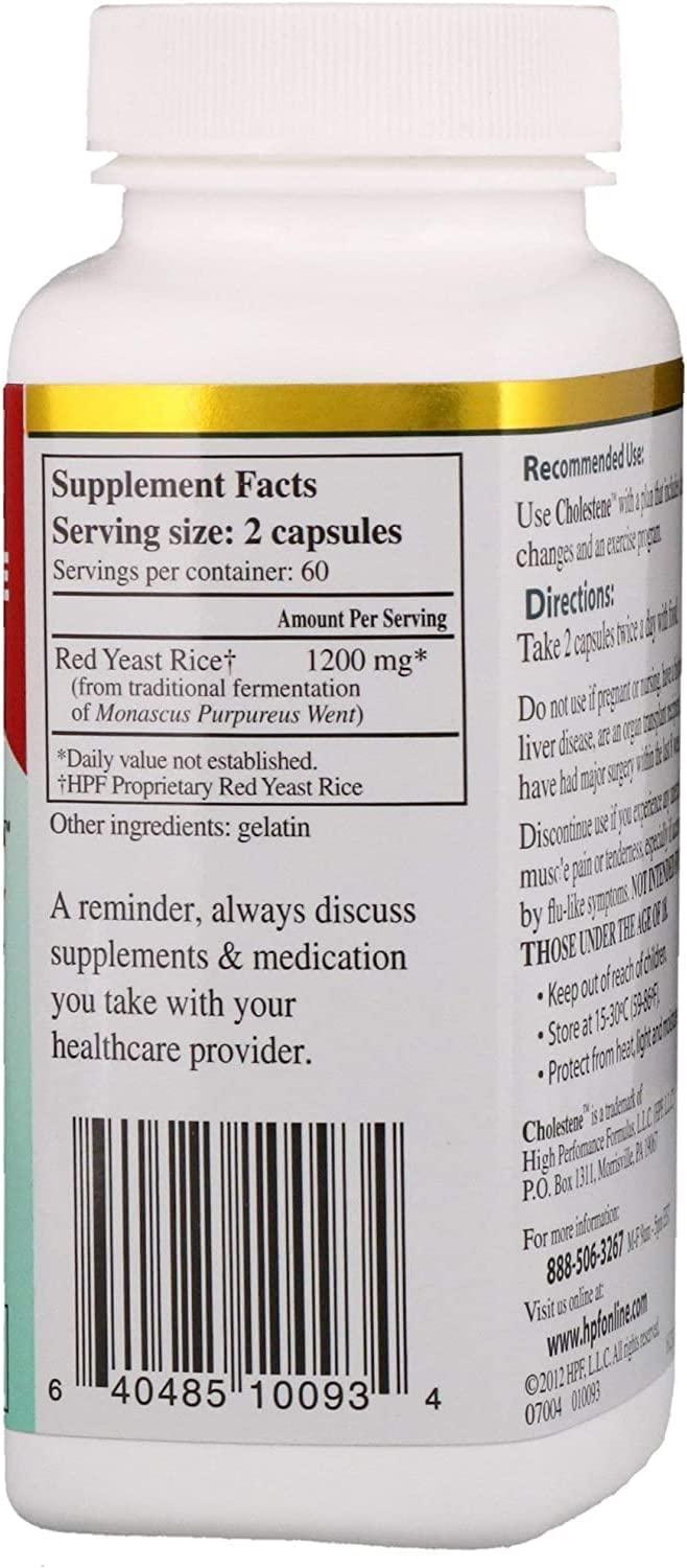 Healthy Origins Cholestene Red Yeast Rice 120 Capsules 1200mg (2Pack