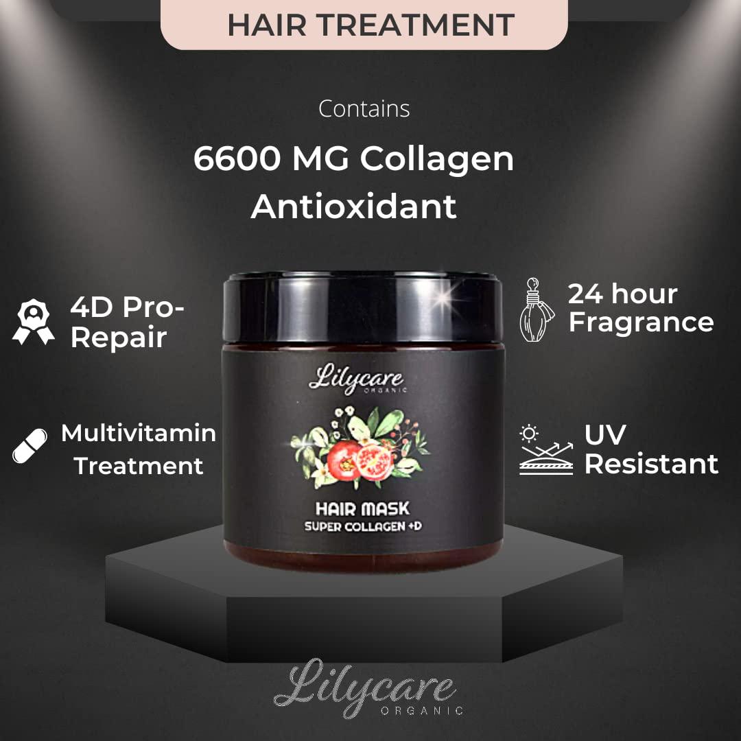 LILYCARE ORGANIC 4D Pure Collagen Multivitamin Hair Mask Treatment