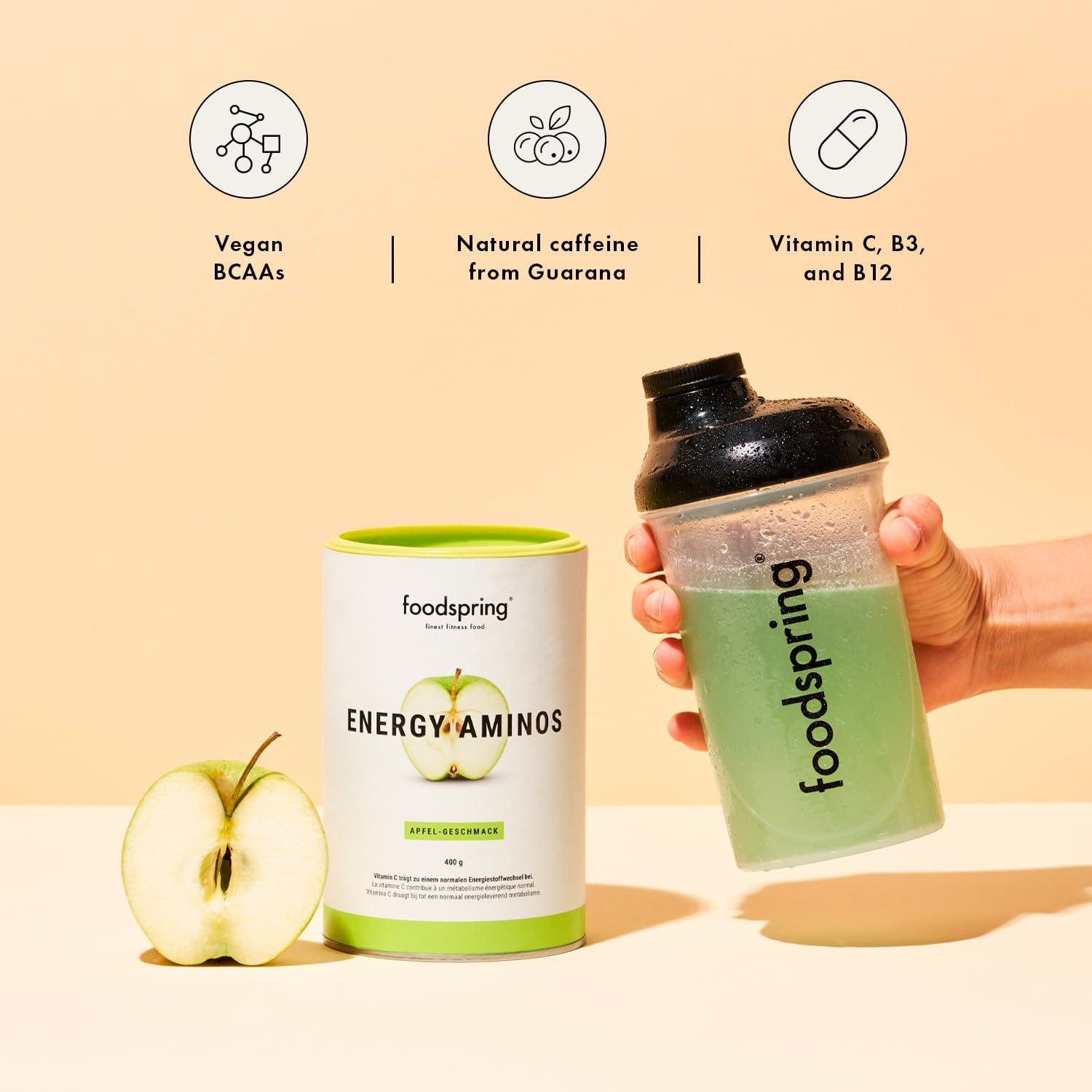 foodspring Energy Aminos Apple Clean PreWorkout Booster PlantBased