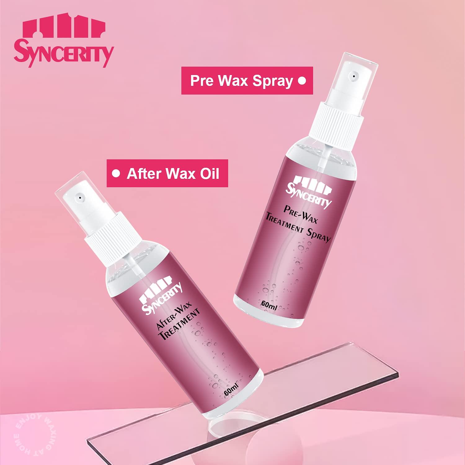 Waxing Kit, Syncerity Hair Removal Wax Warmer Kit for Sensitive Skin