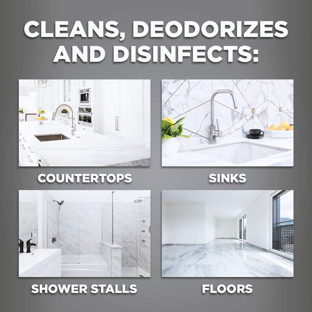 Weiman Disinfectant Granite Cleaner Kit Safely Clean Disinfect and