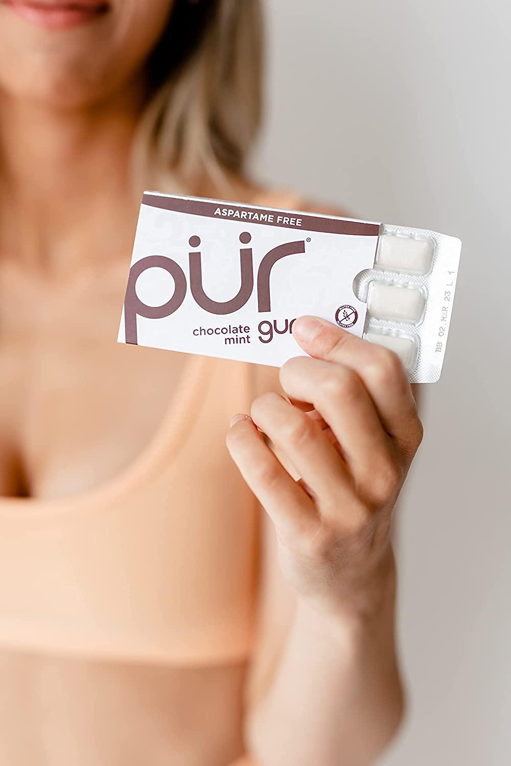 PUR Gum Sugar Free Chewing Gum with Xylitol, Aspartame Free + Gluten