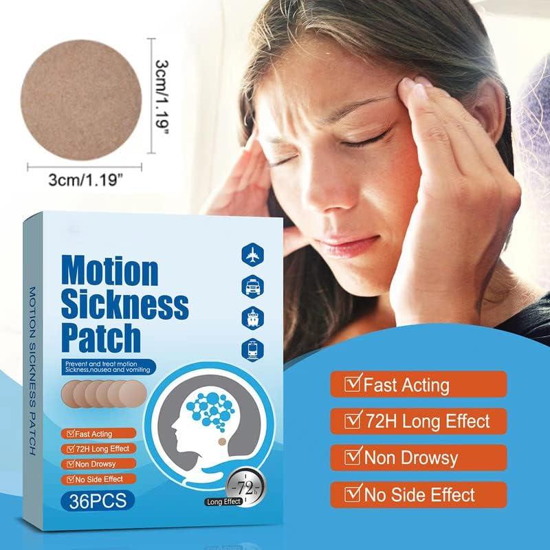 Motion Sickness Patches 36 Pack Sea Sickness Patch for Cruise Anti Nausea Patch to Relief Nausea