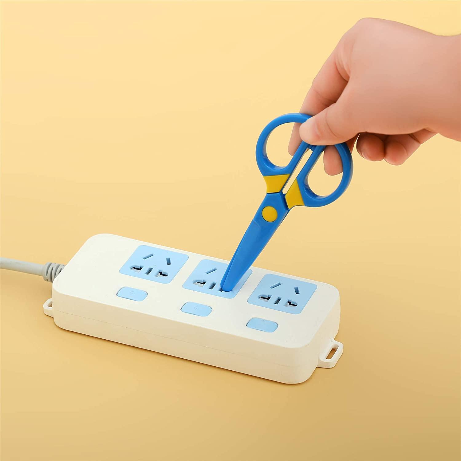 Safety Scissors For Toddler, Kids, Children - Plastic, Dual-Color Preschool  Training Scissors(3 Pack), Paper Cutting(96 Pcs) Set For Paper Craft