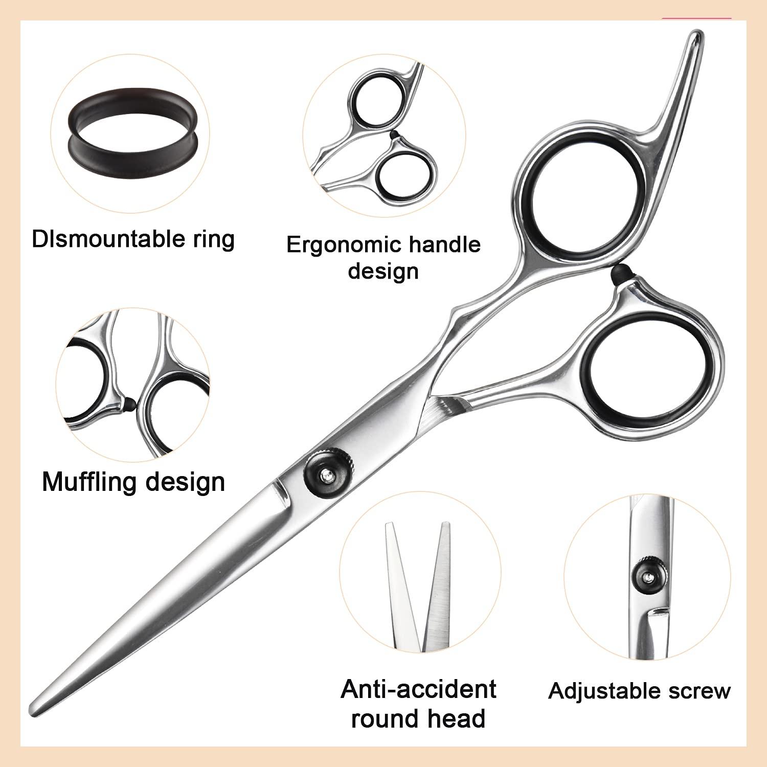 Barber Shears - Hair Scissors, 6 Professional Hair Cutting