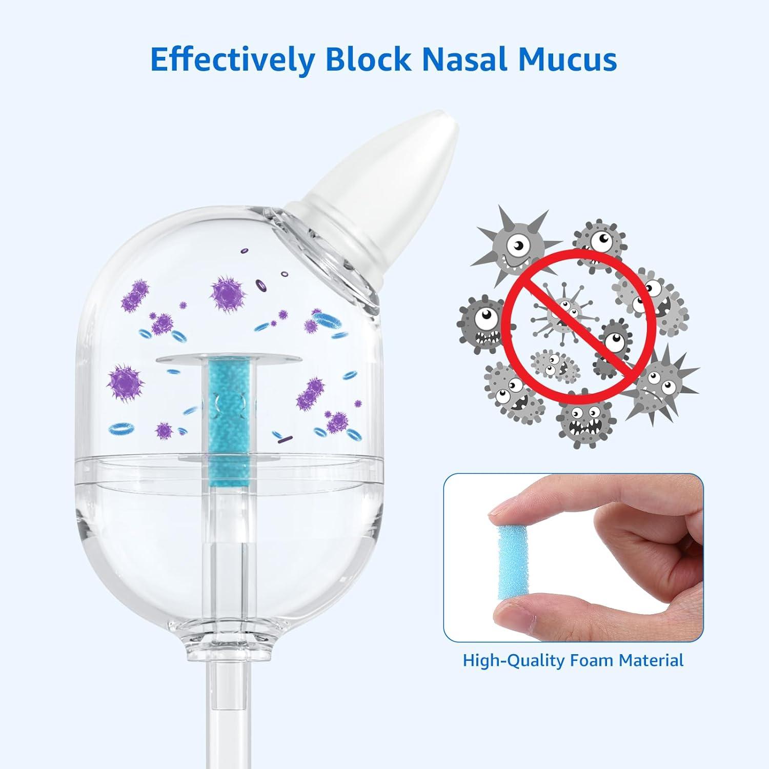 GROWNSY Premium Nasal Aspirator Hygiene Filters for Grownsy 120 PCS