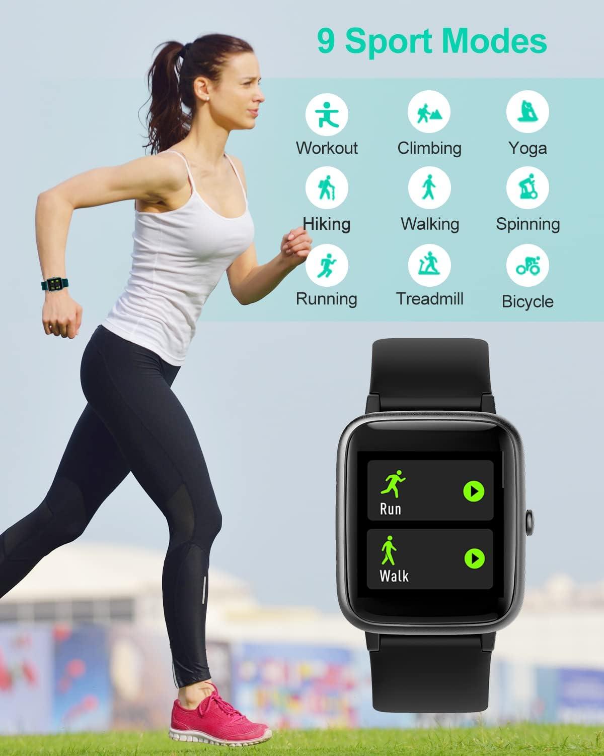 Waterproof smartwatch online fitness tracker