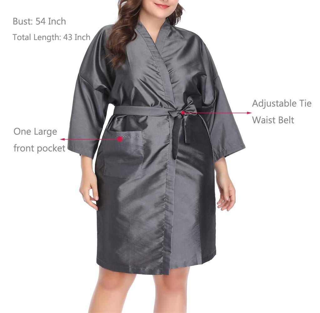 Salon Client Gown Robes Cape, Hair Salon Smock for Clients Kimono