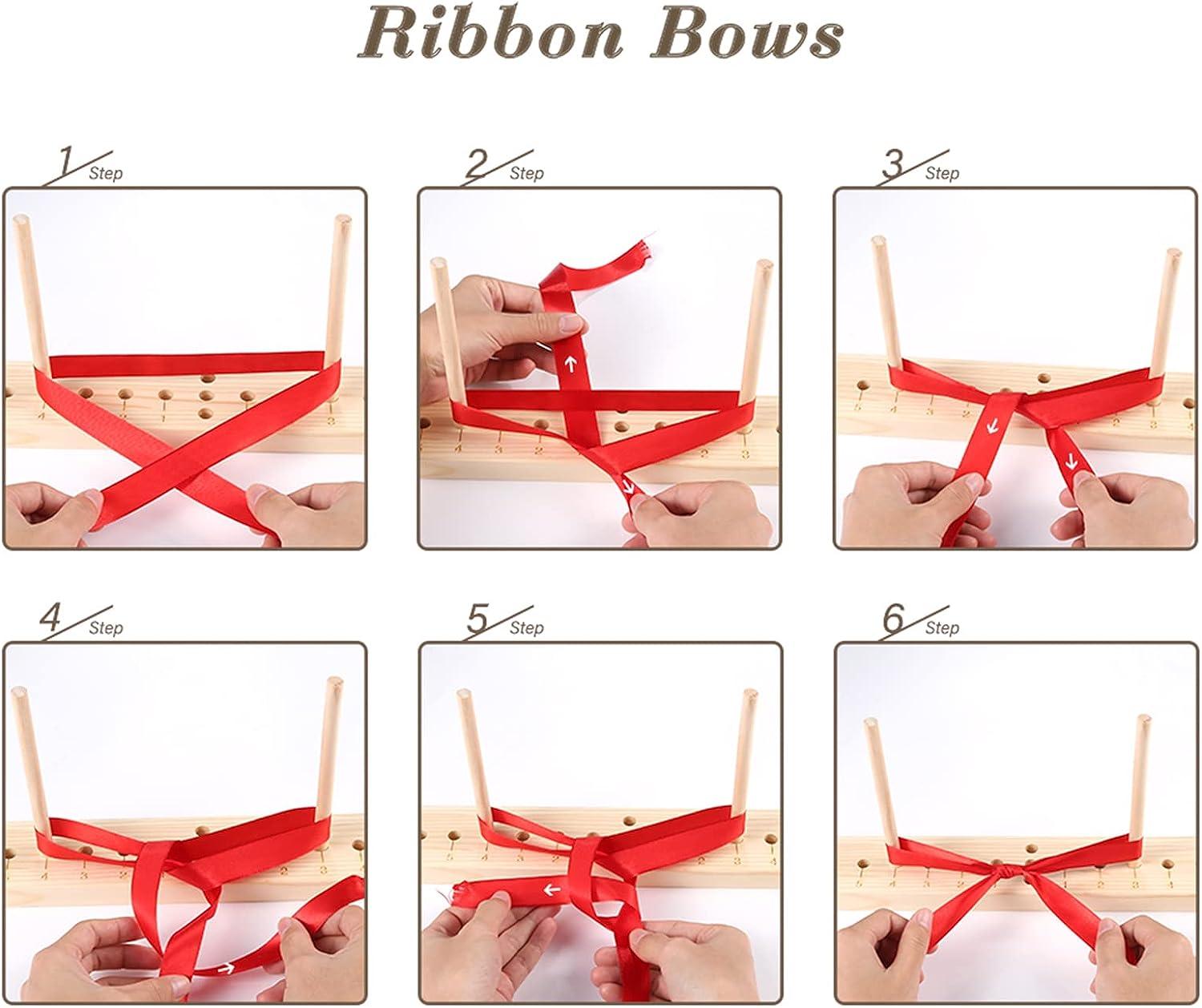 Ackitry X-Large Bow Maker for Bow Ribbon Wreath 16 Inch Wooden