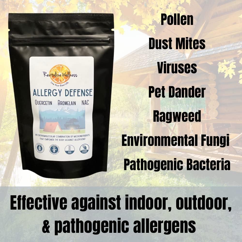 Revitalize Wellness Natural Allergy Relief Quercitin and Bromelain